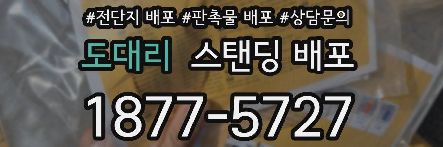 도대리 스탠딩 배포