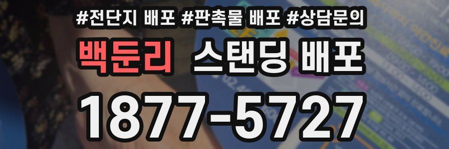 백둔리 스탠딩 배포