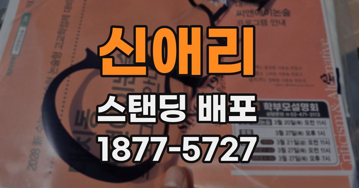 신애리 스탠딩 배포