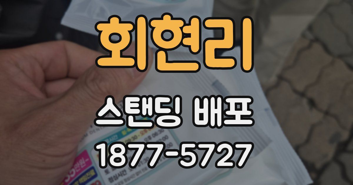 회현리 스탠딩 배포