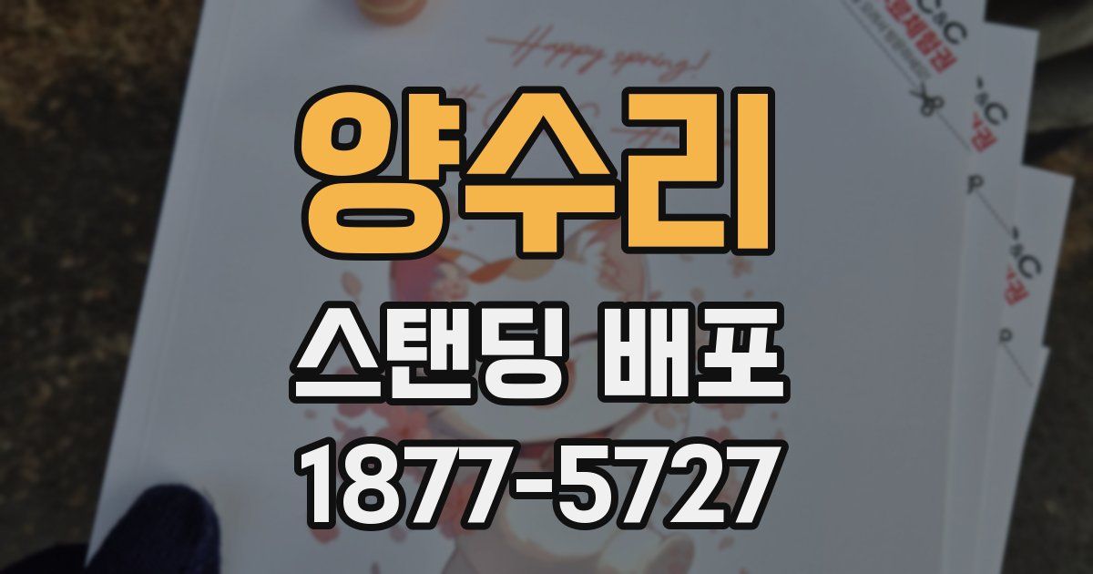 양수리 스탠딩 배포