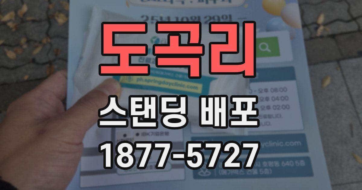 도곡리 스탠딩 배포