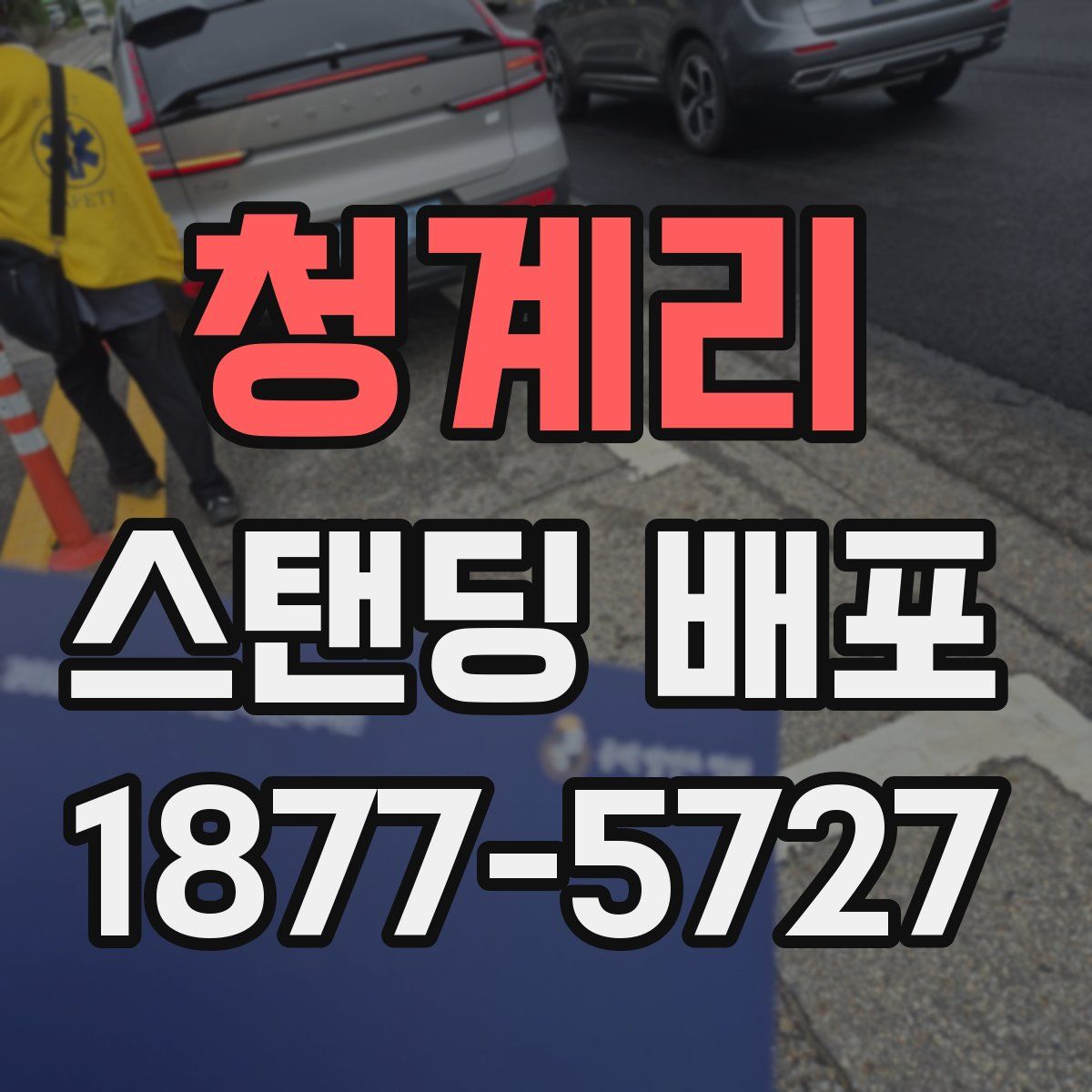 청계리 스탠딩 배포