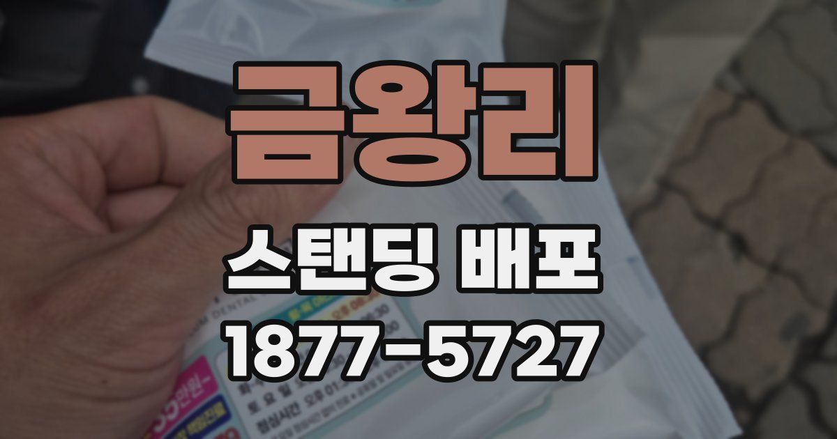 금왕리 스탠딩 배포