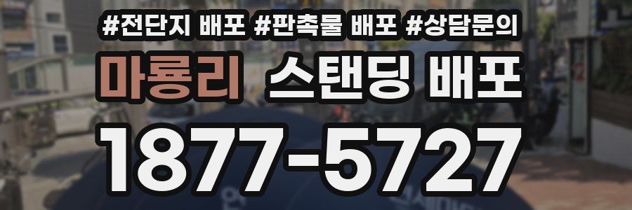 마룡리 스탠딩 배포