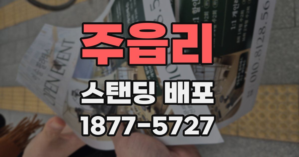 주읍리 스탠딩 배포