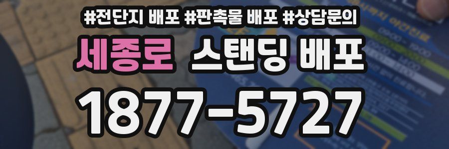 세종로 스탠딩 배포