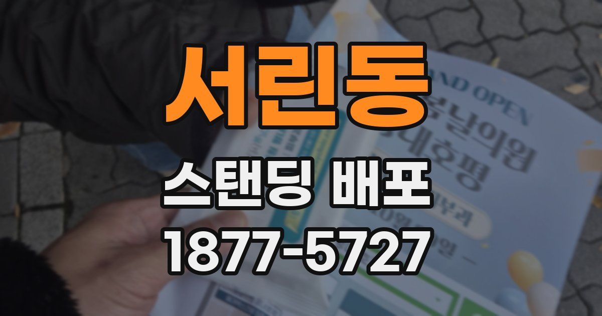 서린동 스탠딩 배포