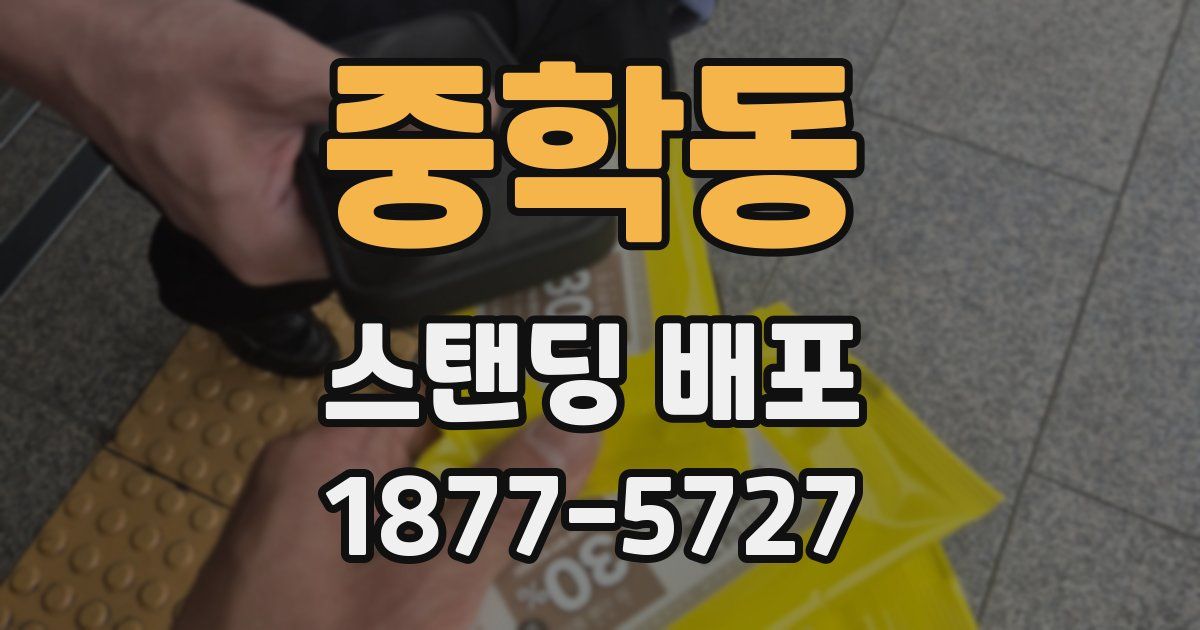 중학동 스탠딩 배포