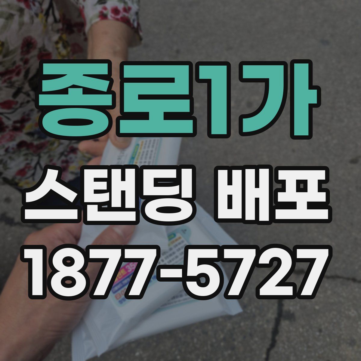 종로1가 스탠딩 배포