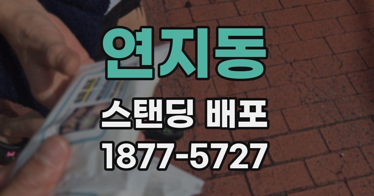 연지동 스탠딩 배포