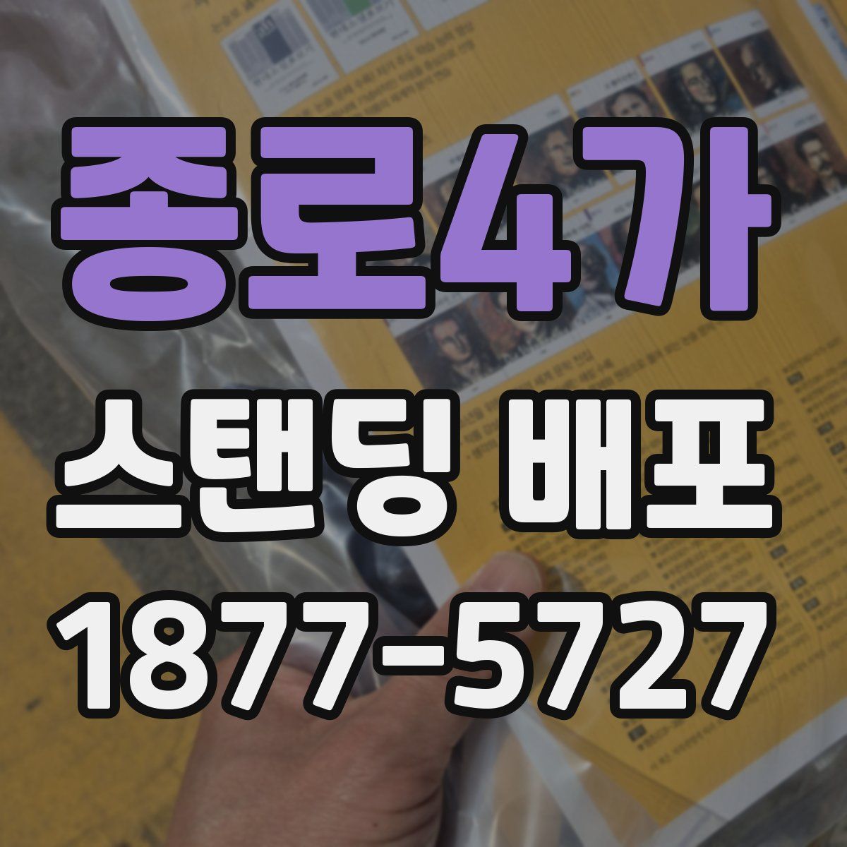 종로4가 스탠딩 배포
