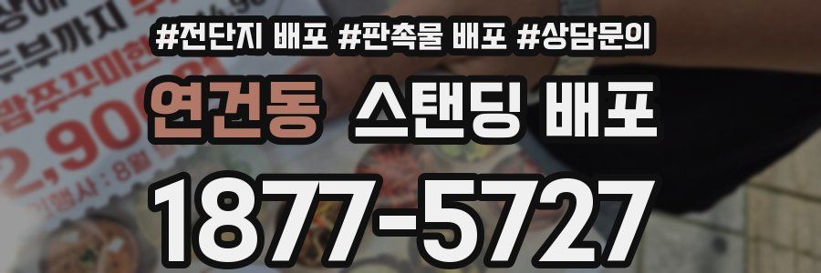 연건동 스탠딩 배포