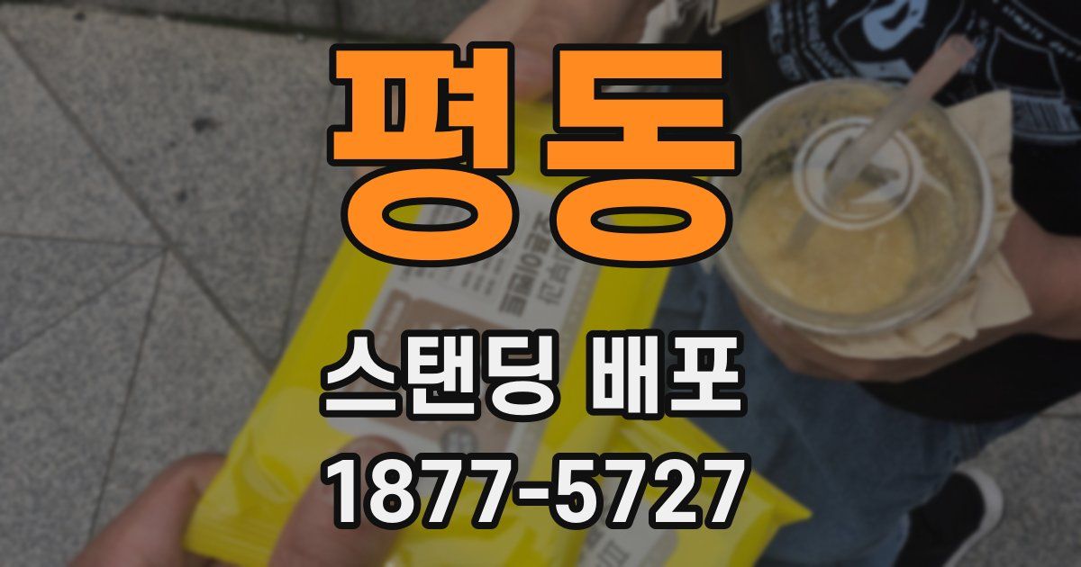 평동 스탠딩 배포
