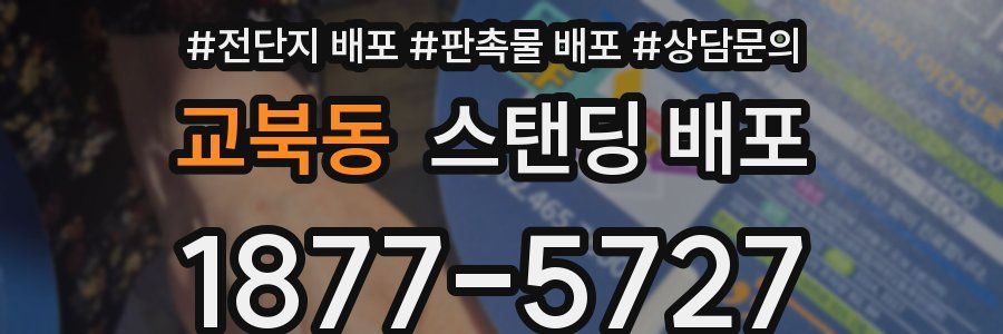 교북동 스탠딩 배포
