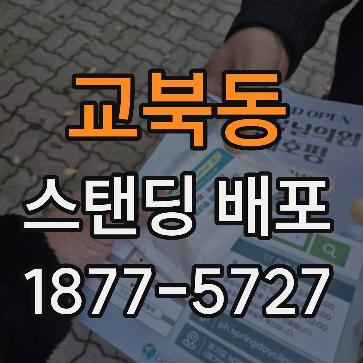 교북동 스탠딩 배포