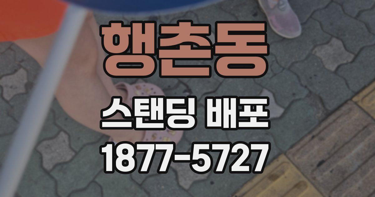 행촌동 스탠딩 배포