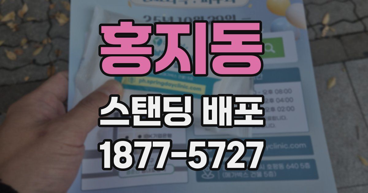 홍지동 스탠딩 배포