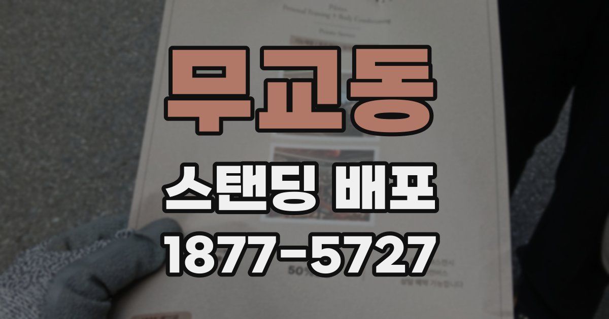 무교동 스탠딩 배포