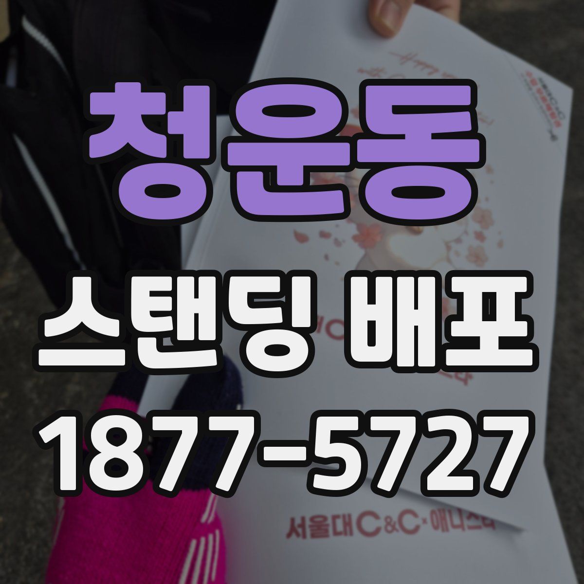 청운동 스탠딩 배포