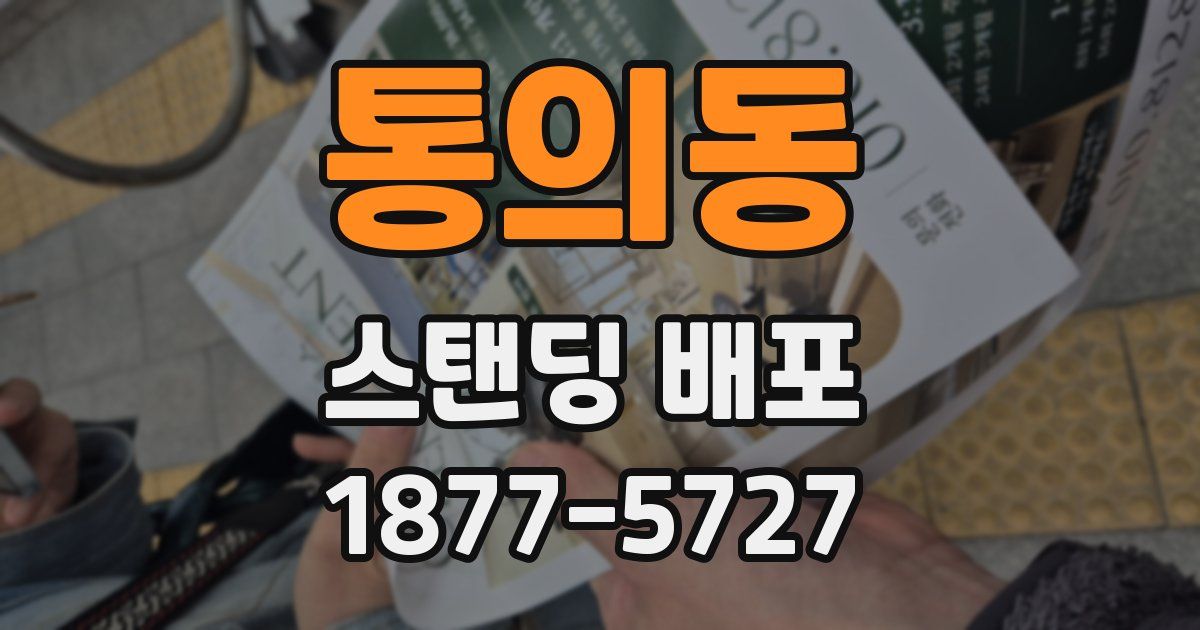 통의동 스탠딩 배포