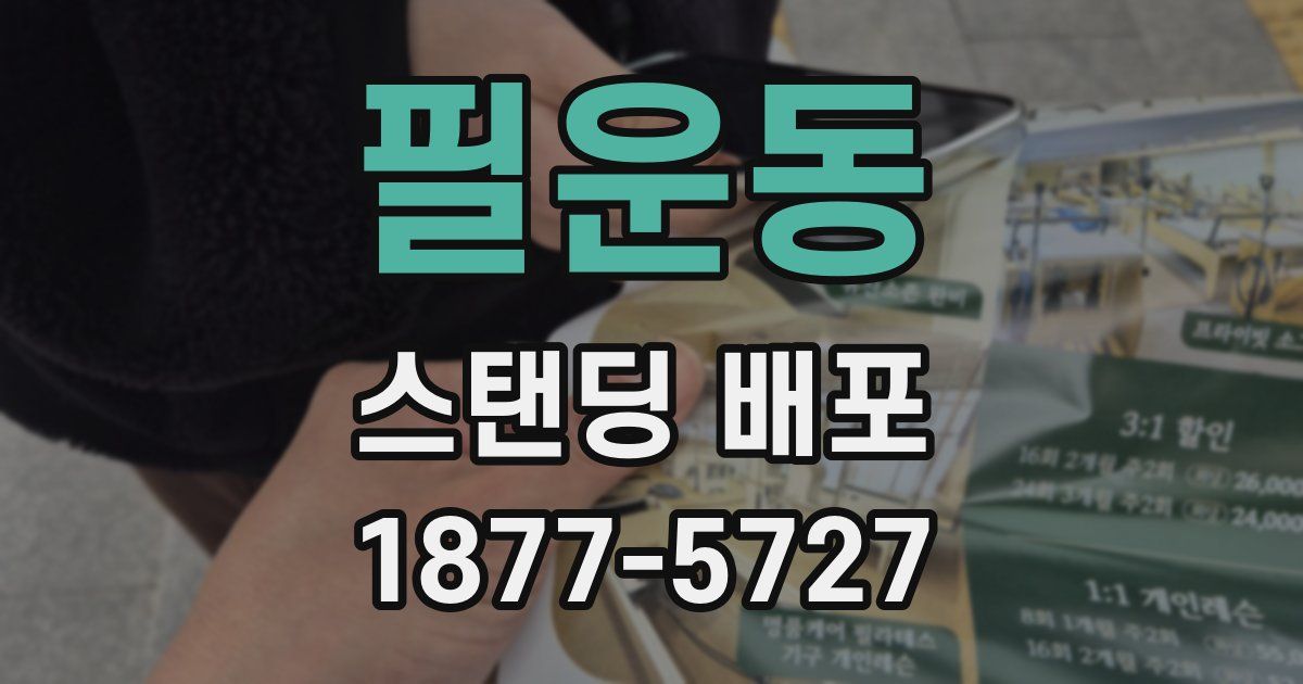 필운동 스탠딩 배포