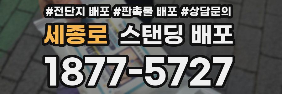 세종로 스탠딩 배포
