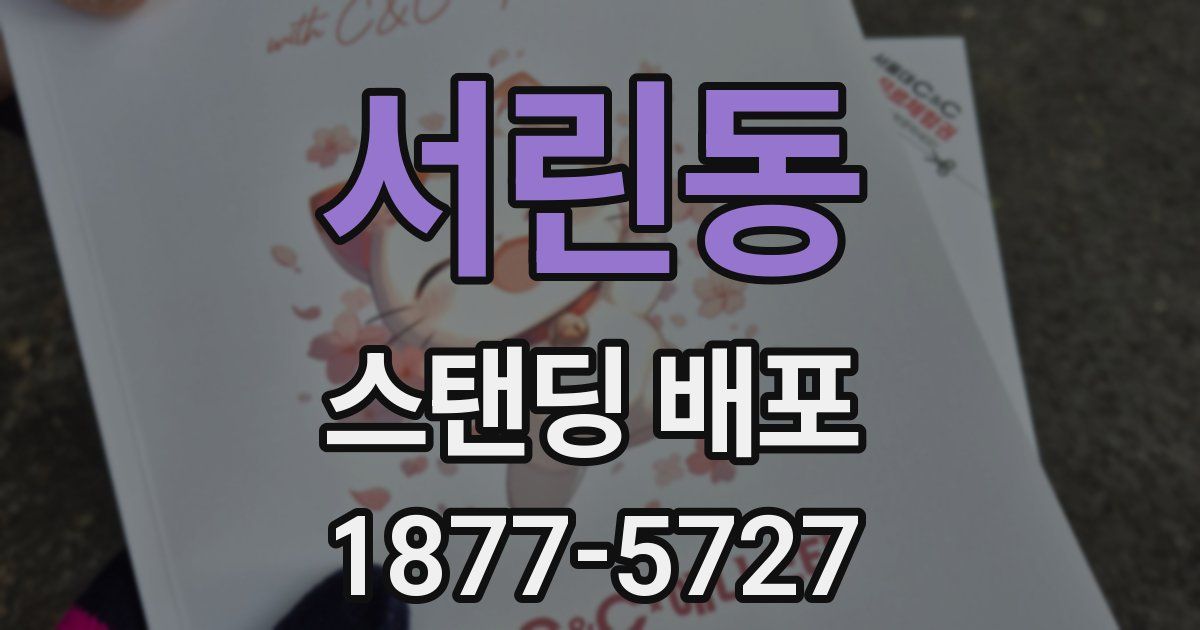 서린동 스탠딩 배포