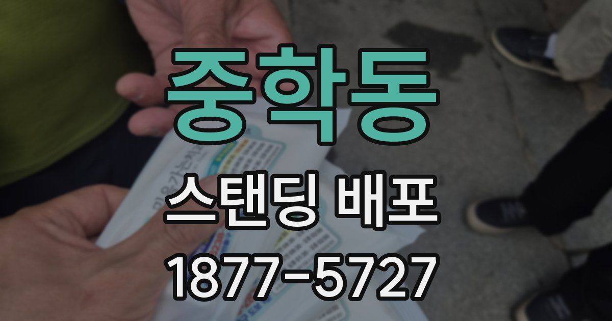 중학동 스탠딩 배포