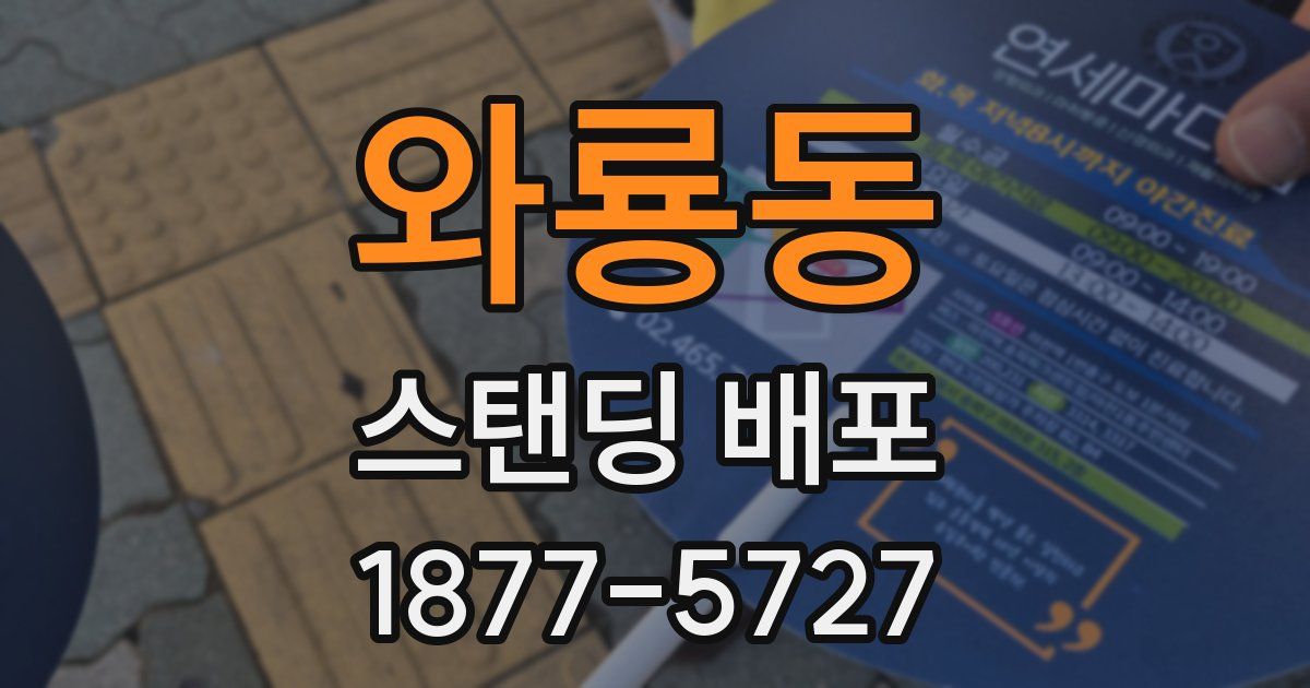 와룡동 스탠딩 배포