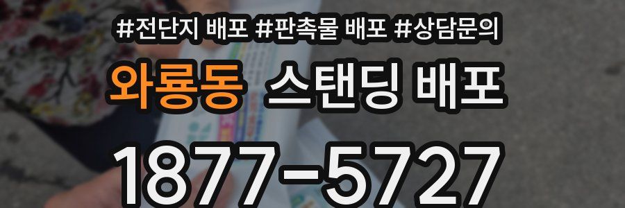 와룡동 스탠딩 배포