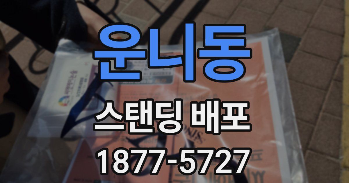 운니동 스탠딩 배포