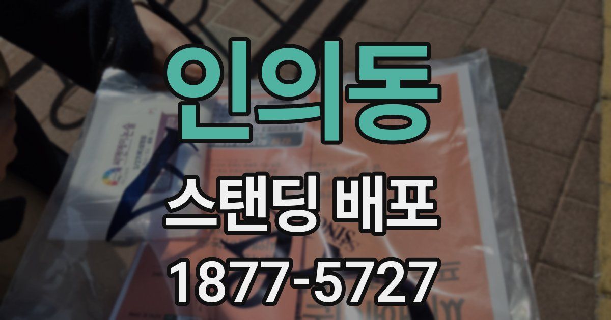 인의동 스탠딩 배포