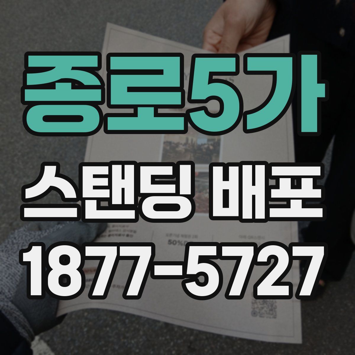 종로5가 스탠딩 배포