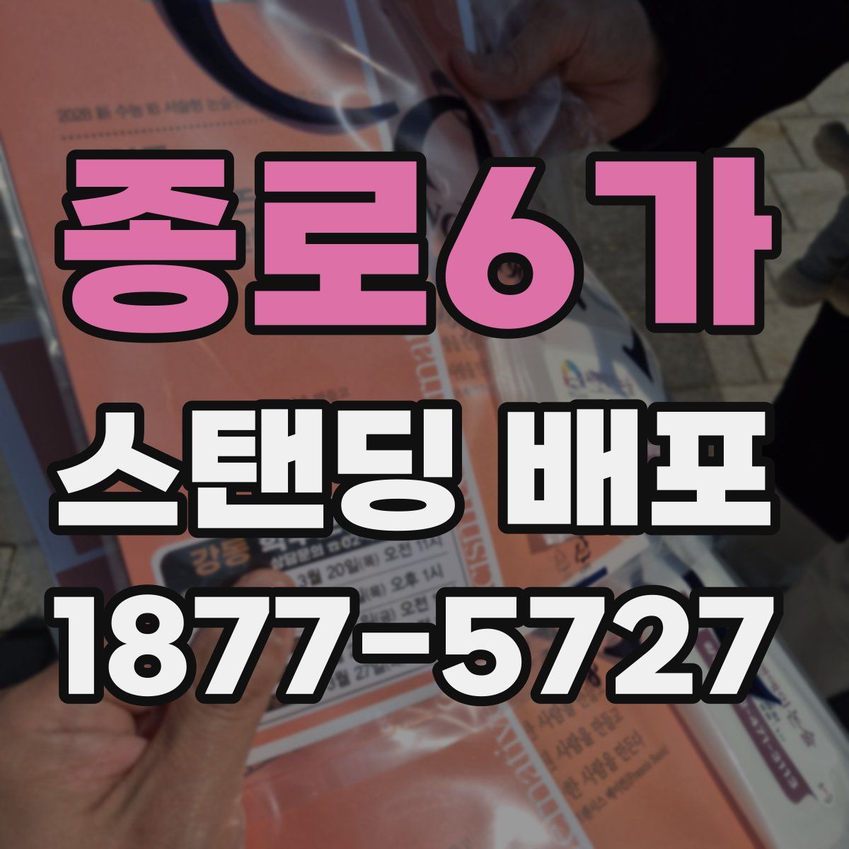 종로6가 스탠딩 배포