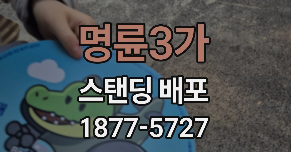 명륜3가 스탠딩 배포