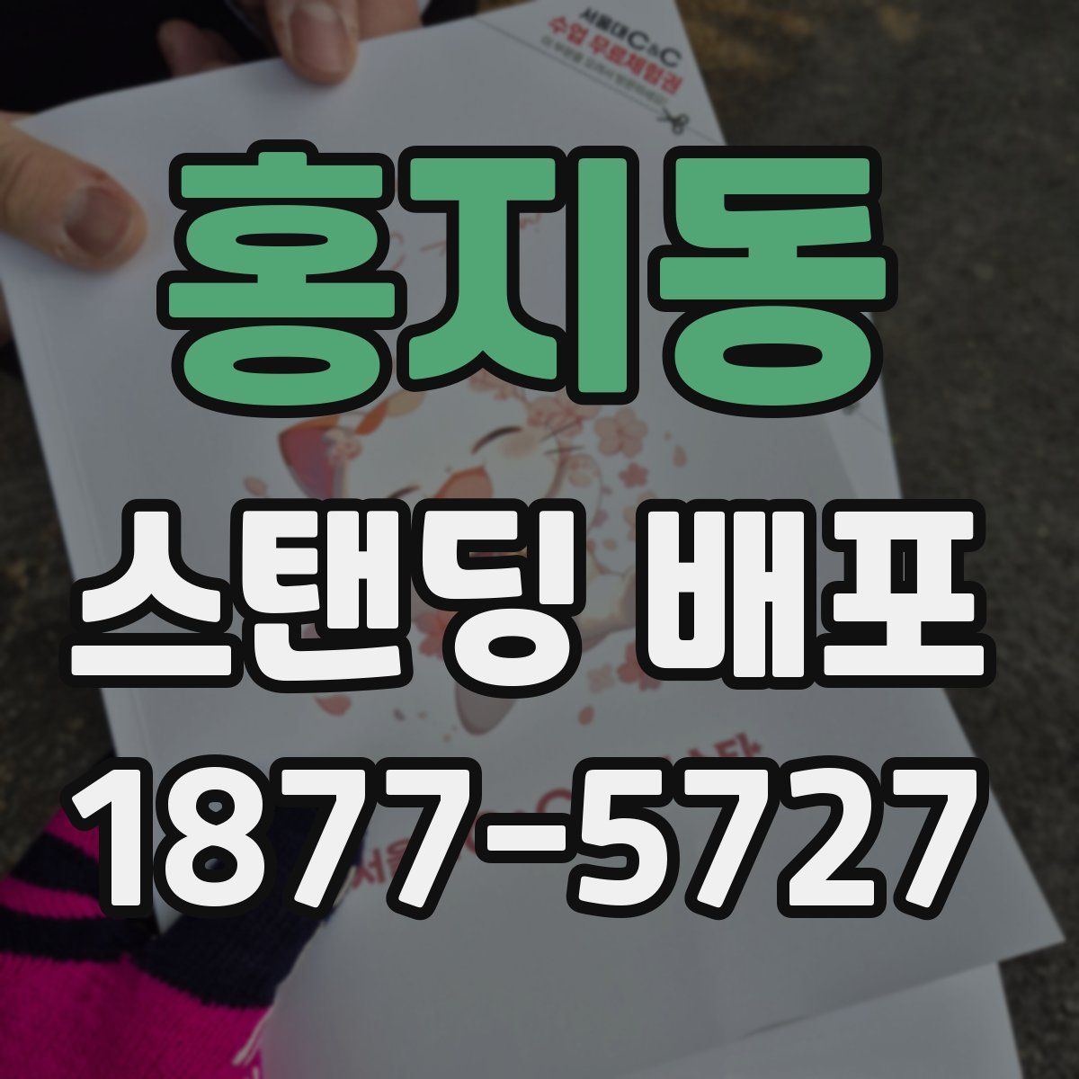 홍지동 스탠딩 배포