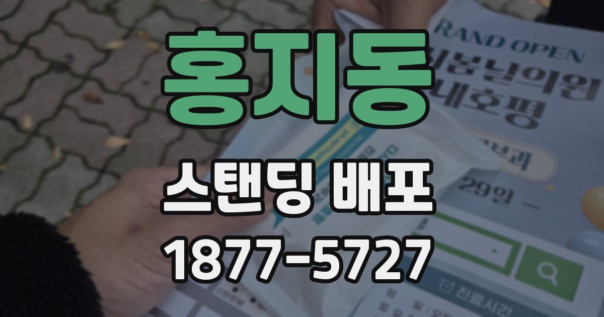홍지동 스탠딩 배포