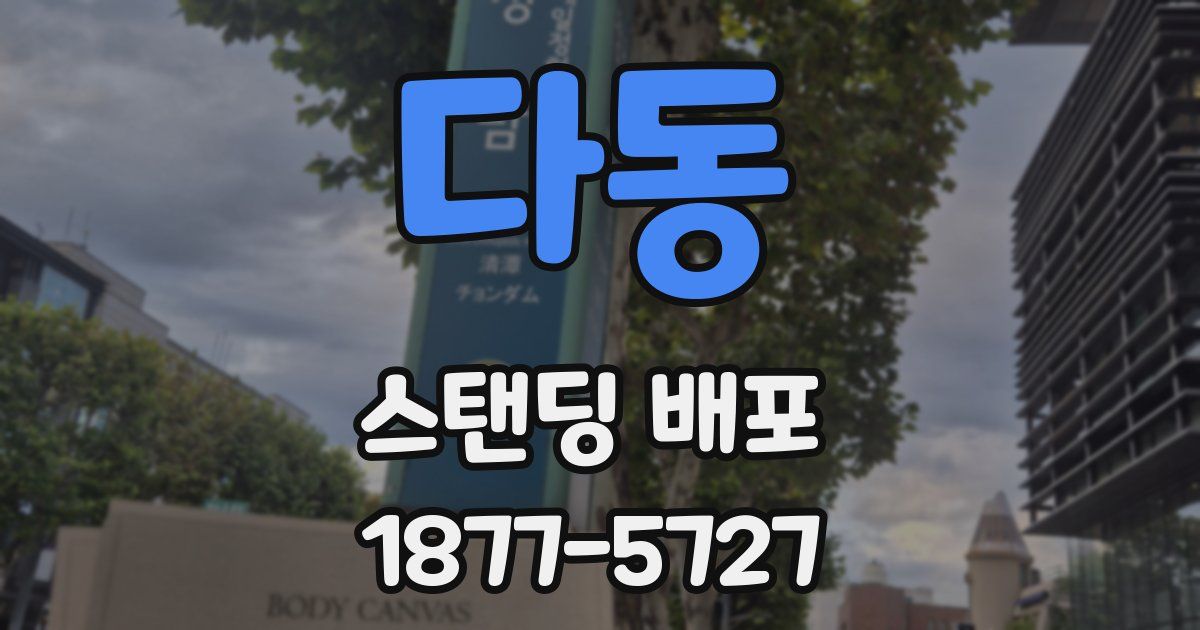 다동 스탠딩 배포