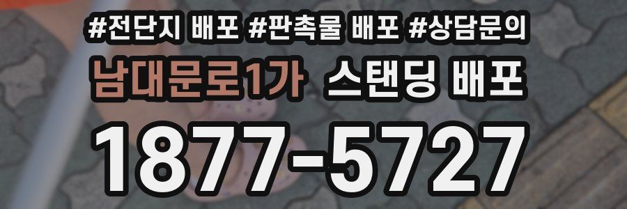 남대문로1가 스탠딩 배포