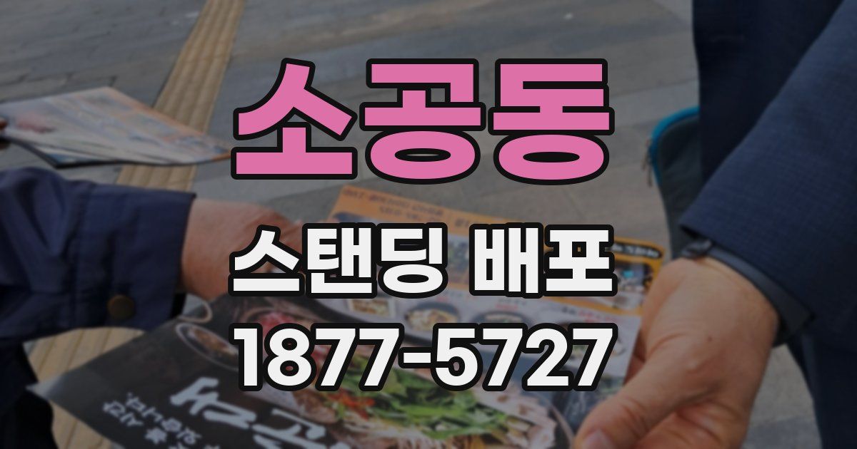 소공동 스탠딩 배포