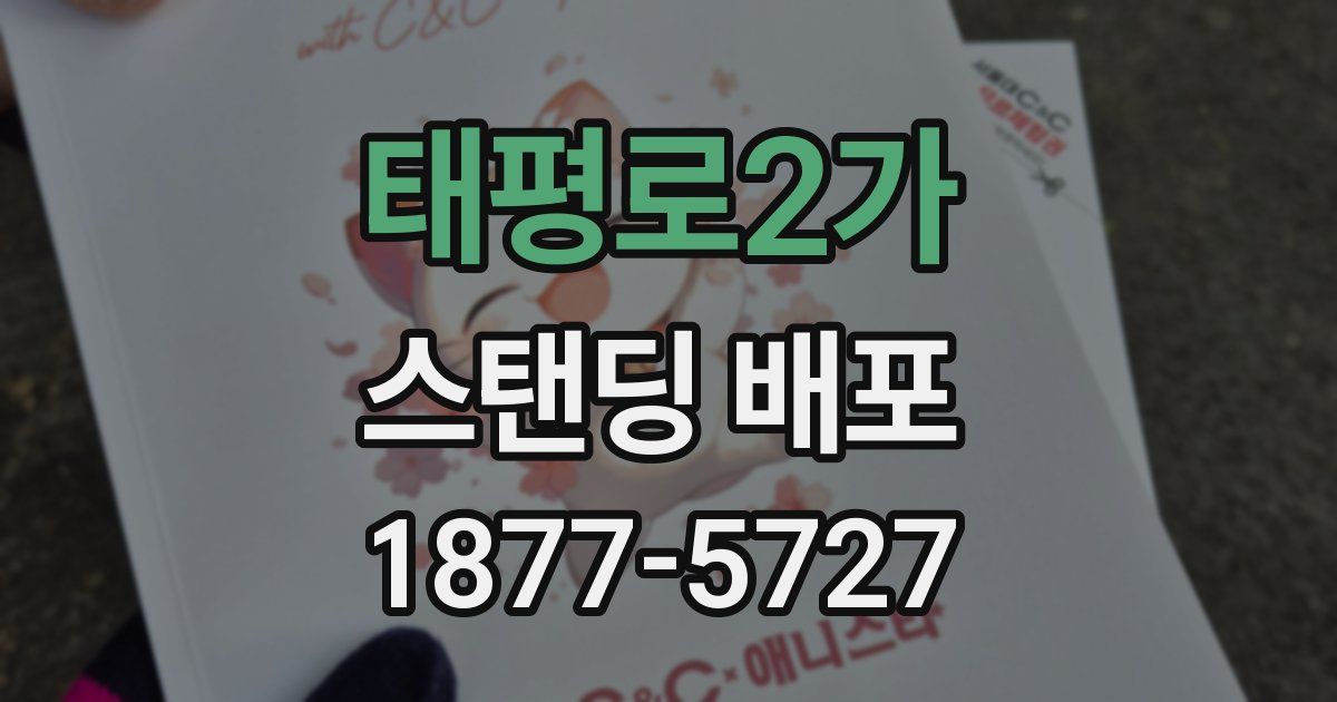 태평로2가 스탠딩 배포