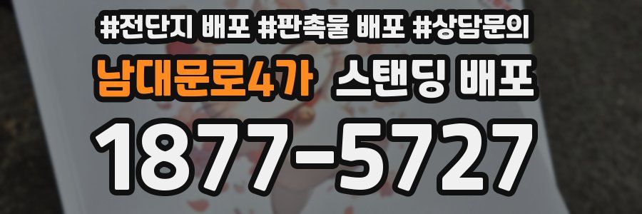 남대문로4가 스탠딩 배포