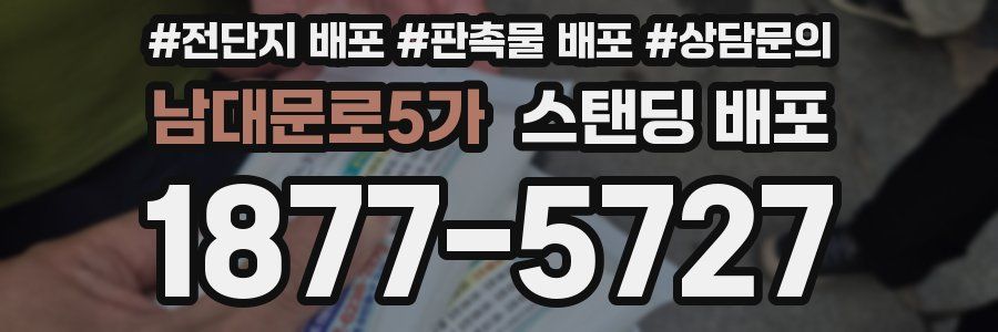 남대문로5가 스탠딩 배포