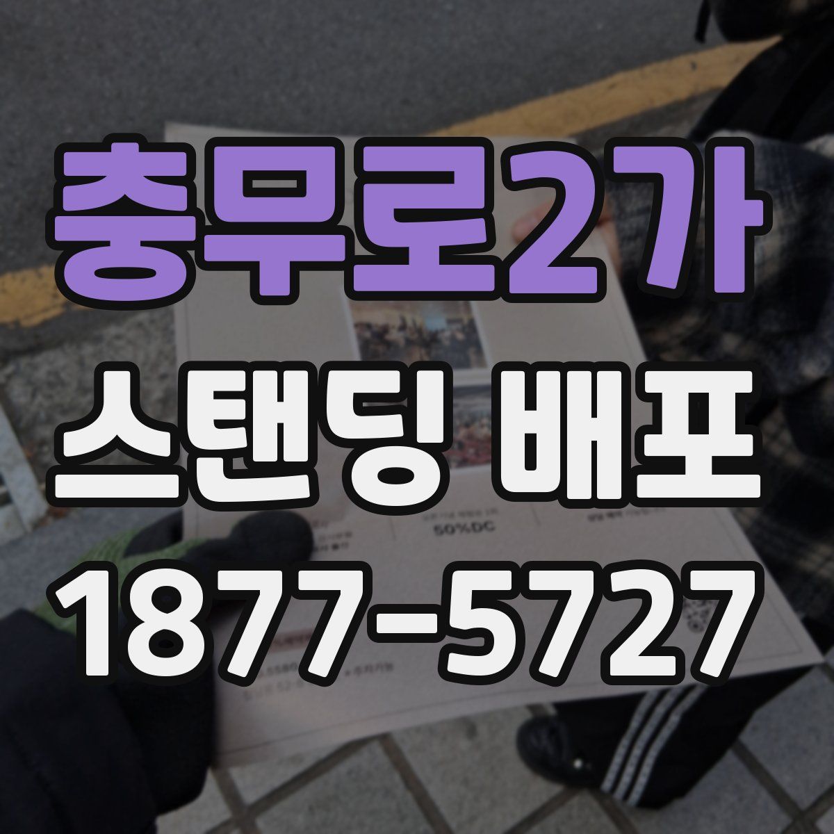 충무로2가 스탠딩 배포