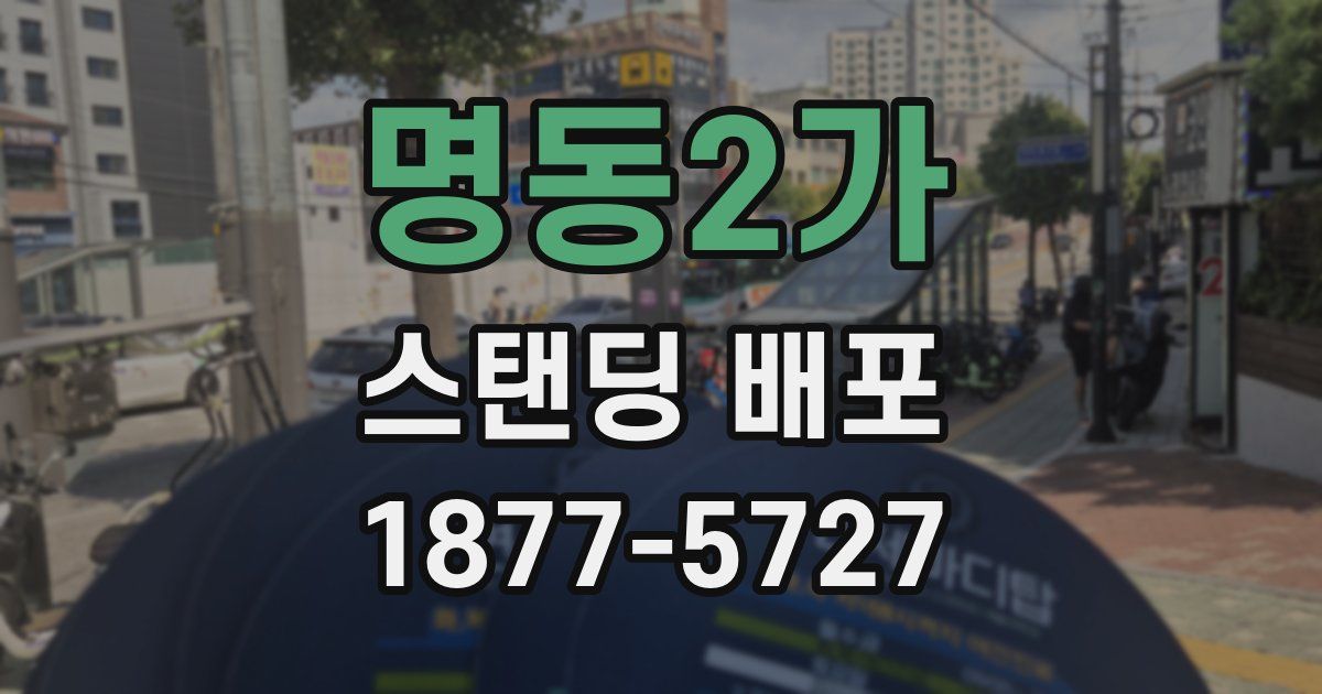 명동2가 스탠딩 배포