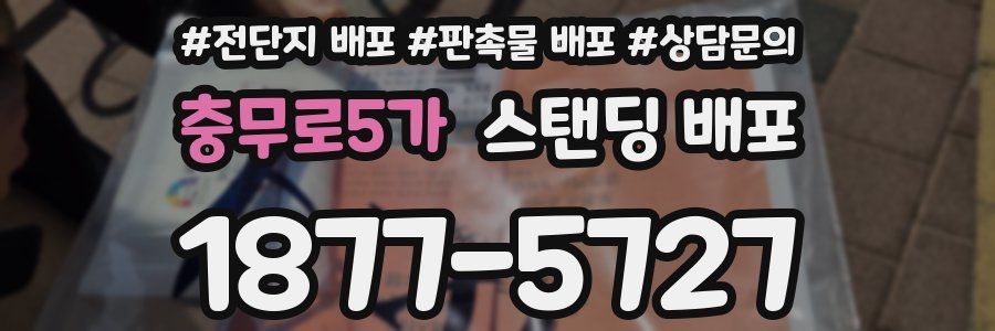 충무로5가 스탠딩 배포