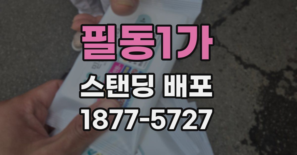 필동1가 스탠딩 배포