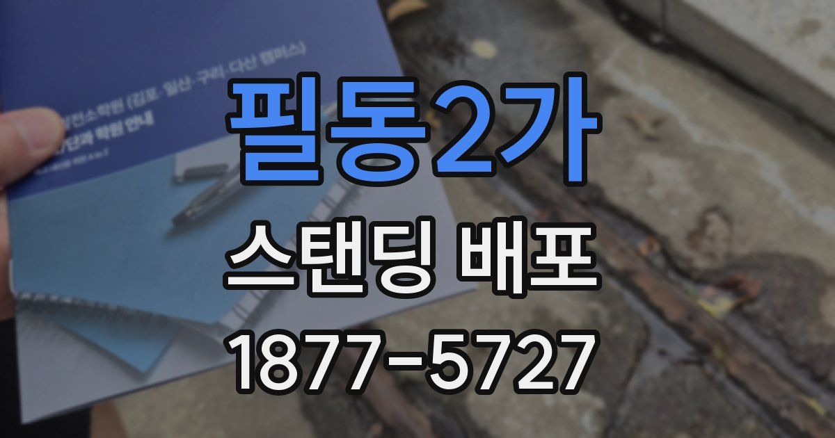 필동2가 스탠딩 배포