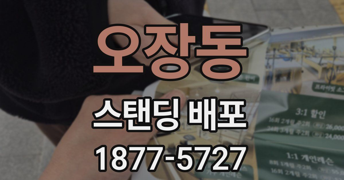 오장동 스탠딩 배포